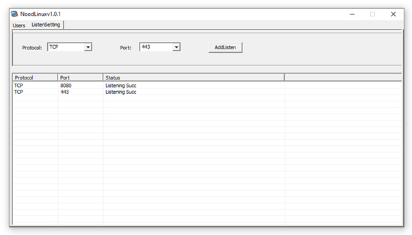 Control panel of Linux.NOODLERAT v1.0.1