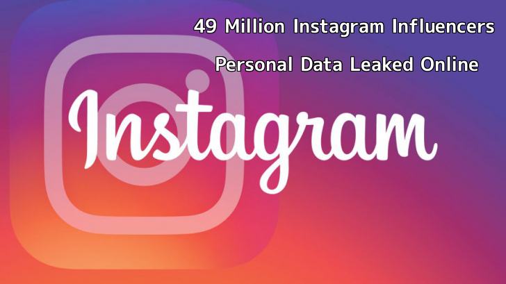 49 Million Instagram Influencers, Celebrities Personal Data Leaked Online